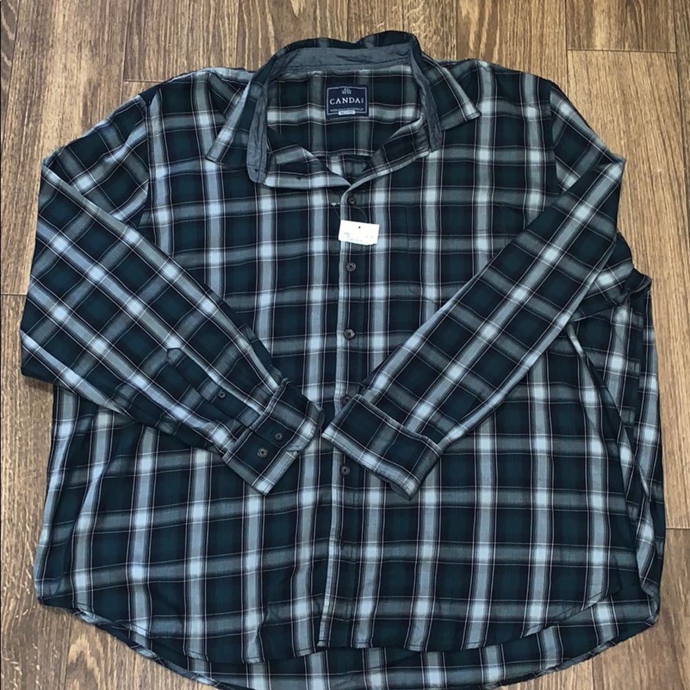 Brand New long sleeve button down shirt 4xl